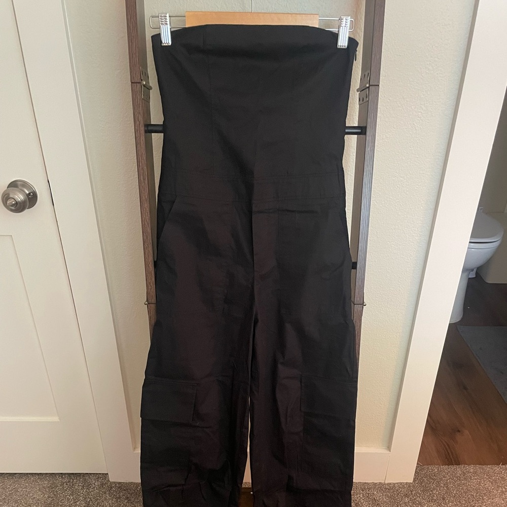 ZARA strapless black jumpsuit